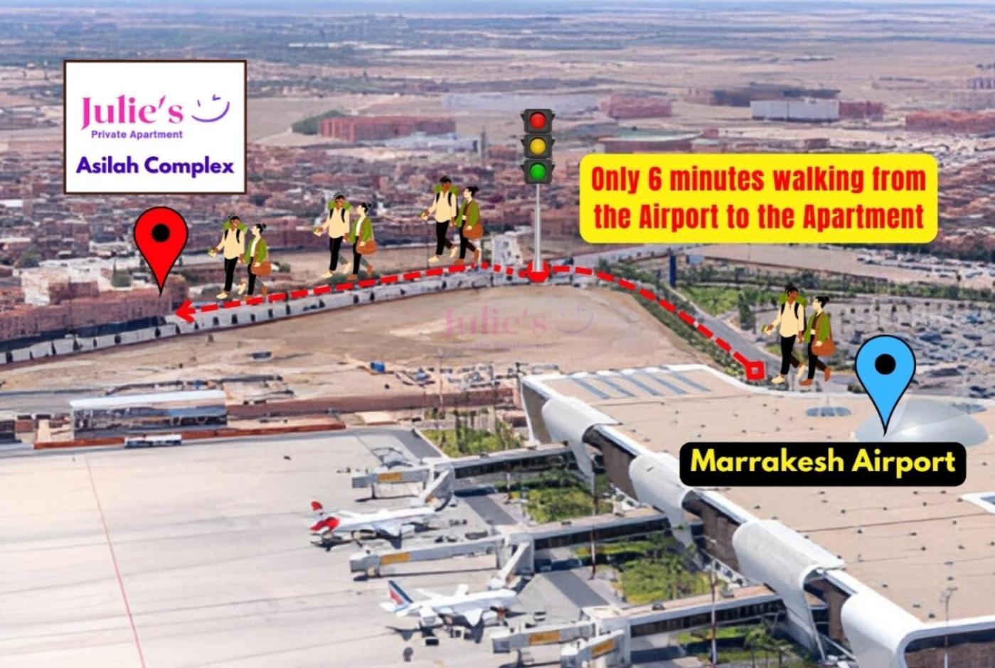 Julie Airport Marrakech Apartments Marraquexe Exterior foto